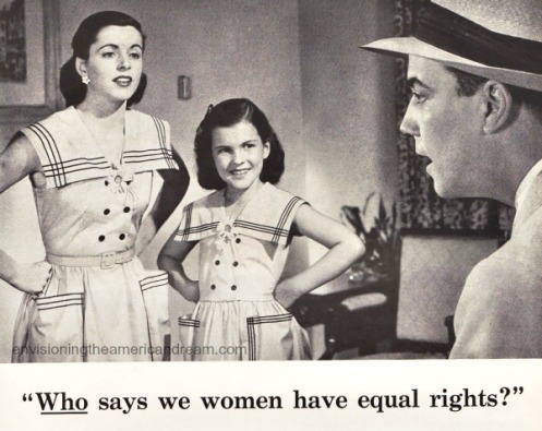 vintage 1950s family sexist ad 51
